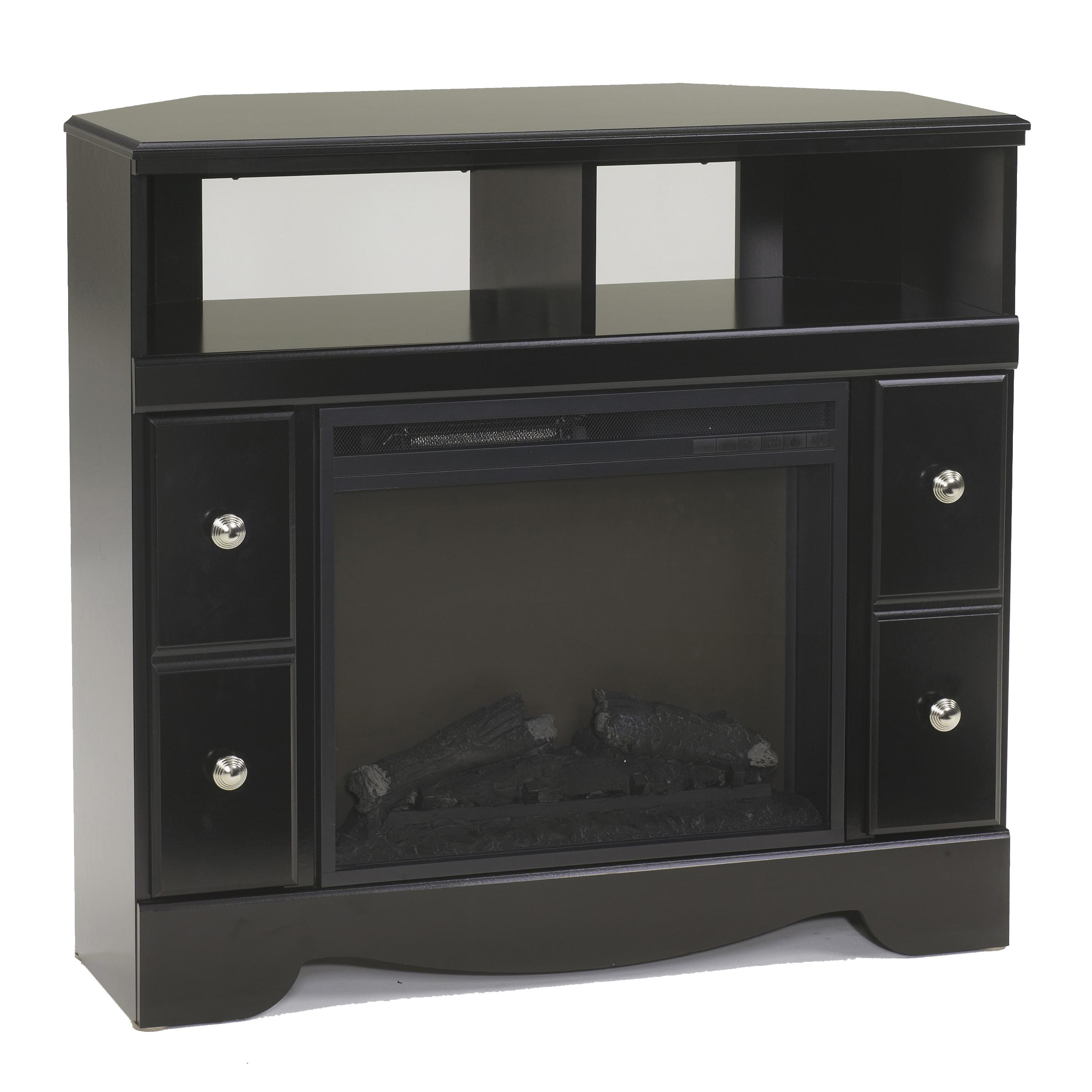 Signature Design by Ashley Shay Contemporary Corner TV Stand with